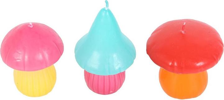 Actual product image Something Different Funky Fungi Mushroom Candles (Pack of 3) (3 pcs.)