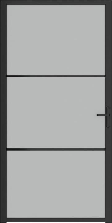 Produktbild Diverse Hardware Innentür 102,5x201,5 cm Schwarz Mattglas und Aluminium