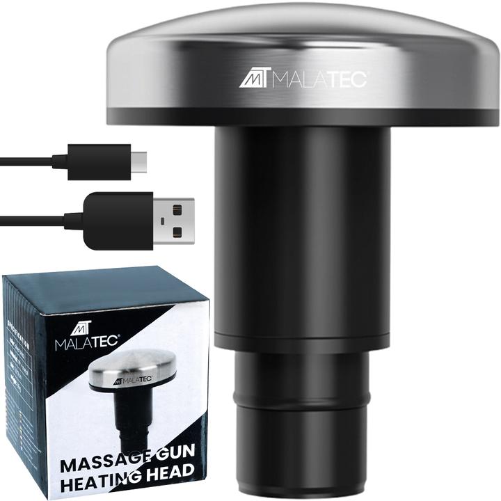 Actual product image Malatec Warming massage head with USB-C charging