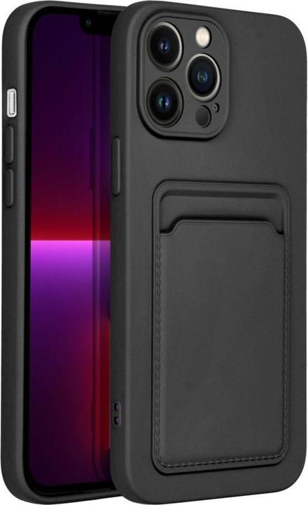 Actual product image OEM Back panel cover case CARD for IPHONE 13 Pro Max black (Apple iPhone 13 Pro Max)