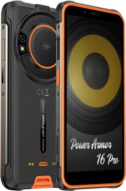 Image du produit Ulefone POWER ARMOR 16 PRO 4+64GB DS 4G ORANGE OEM (64 Go, Orange, 5.93", Double SIM, 16 Mpx, 4G)