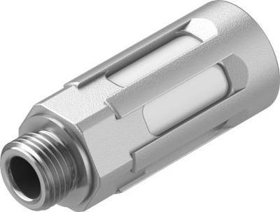 Produktbild Festo Schalldämpfer, Aluminiumgehäuse, Compressed Air, G1/8″, Gewindestif, Polyethylen