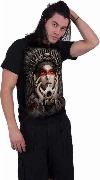 Actual product image Spiral Unisex Adult Cry Of The Wolf T-Shirt (S)