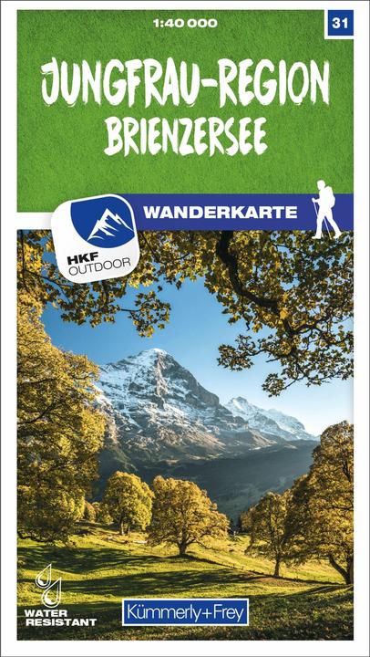 Produktbild Wanderkarte 31 Jungfrau-Region - Brienzersee