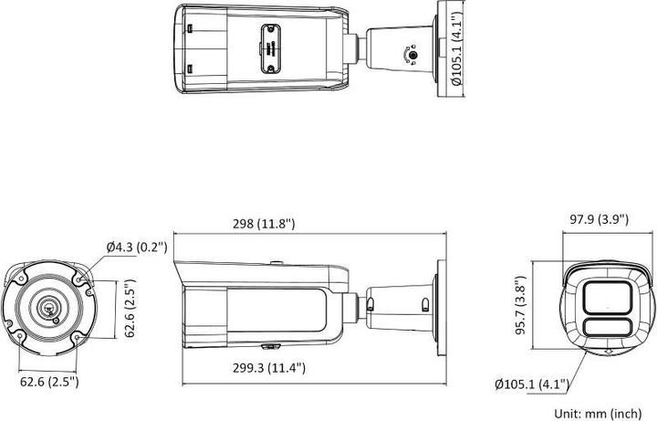 Actual product image Hikvision IP-KAMERA DS-2CD2686G2HT-IZS(2.8-12)/eF/BLK (3840 x 2160 pixels)