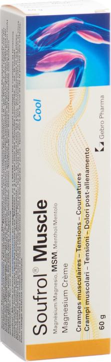 Nährwerte und Zutaten Soufrol Muscle Magnesium Creme Cool (1 x, 60 ml, 60 g)