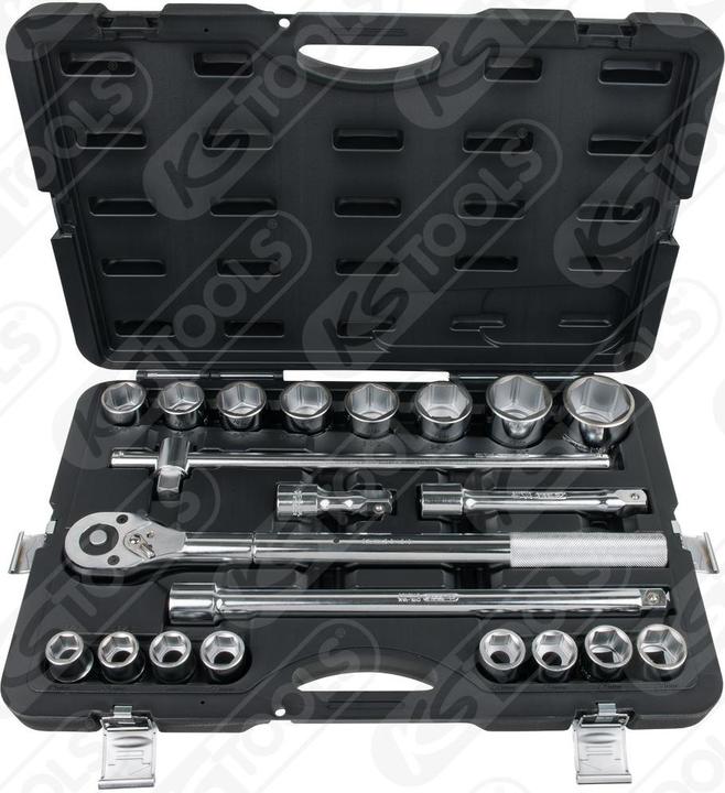 Produktbild KS Tools Steckschlüssel- Satz (19 mm, 21 mm, 22 mm, 23 mm, 24 mm, 26 mm, 27 mm, 29 mm, 30 mm, 32 mm, 35 mm, 36 mm, 38 mm, 41 mm, 46 mm, 50 mm)