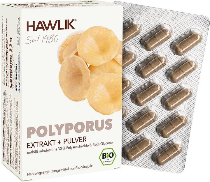 Produktbild Hawlik Polyporus Extrakt + Pulver Kapsel (60 Stück, Kapseln, 59 g)