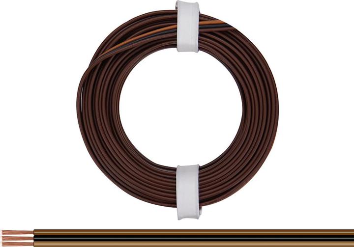 Produktbild Donau Elektronik 325-818 Litze 3 x 0.25 mm² Dunkelbraun, Schwarz, Hellbraun 5 m (5 m)