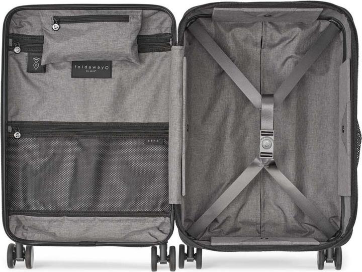 Immagine prodotto Senz Foldable Carry On Trolley, 38L, Pure Black (38 l, Bagaglio a mano (fino a 50 litri))
