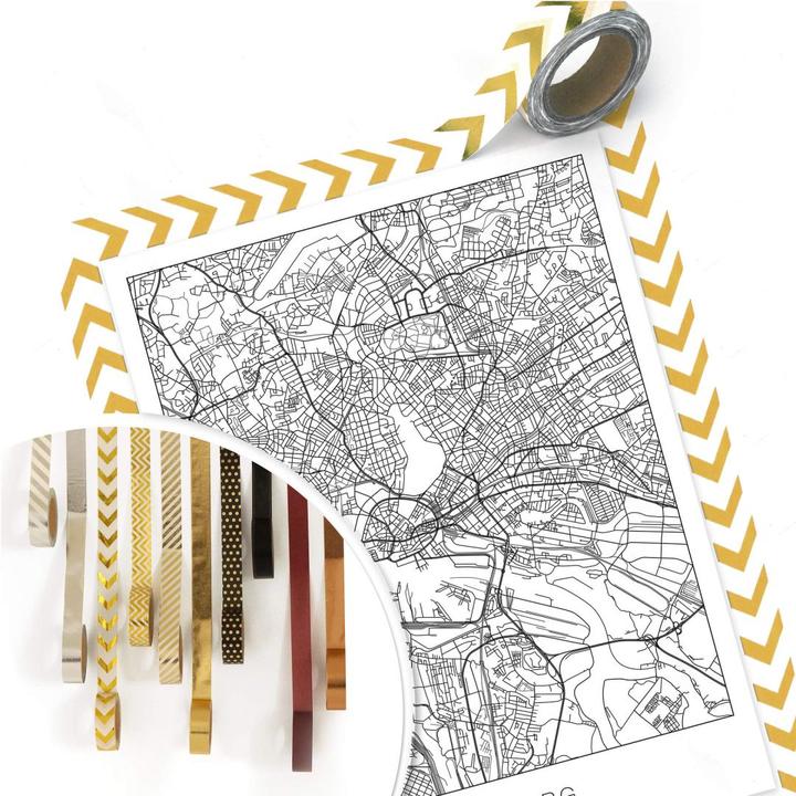 Immagine prodotto Trenddeko Mappa della città di Amburgo (30 x 40 cm)
