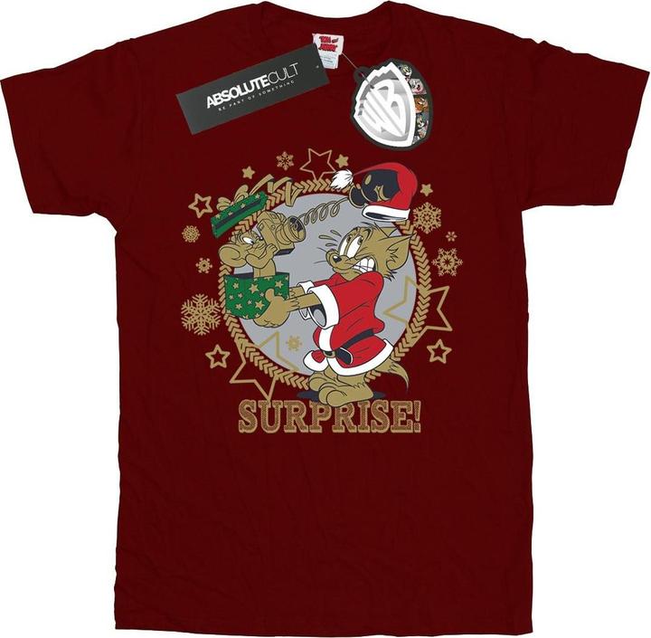 Immagine prodotto Tom & Jerry Christmas Surprise Maglietta Ragazze (116)