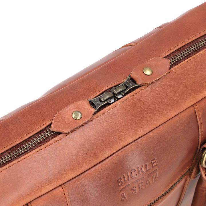 Produktbild Buckle & Seam Aktentasche Everett Cognac/Dots