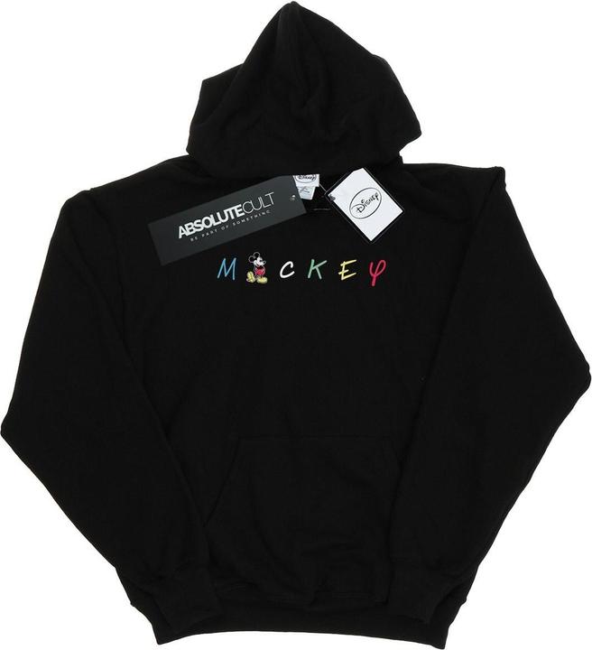 Actual product image Disney Mens Mickey Mouse Wording Logo Hoodie (S)