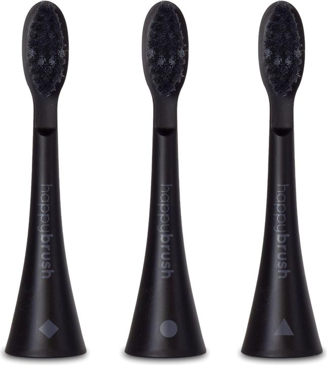 Image du produit happybrush ECO VIBE 3 brosses à dents All Black (3 x)