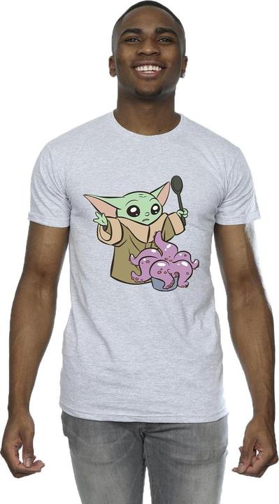 Actual product image Star Wars Mens The Mandalorian Spooky Cooking T-Shirt (XL)