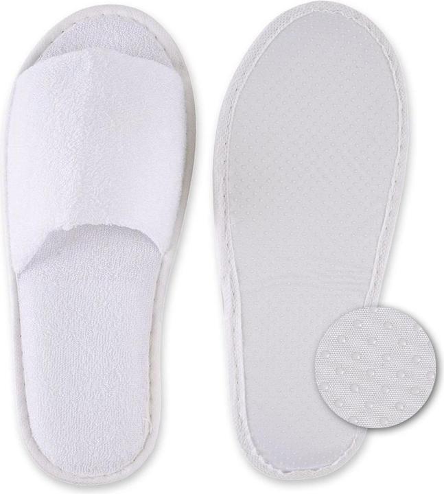 Produktbild Hygonorm Einweg Hotelslipper aus Baumwolle | vorne geschlossen | mit Noppen (29.5)