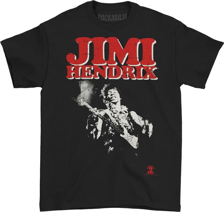 Immagine prodotto Jimi Hendrix Maglietta Logo del Blocco Adulto Unisex (M)