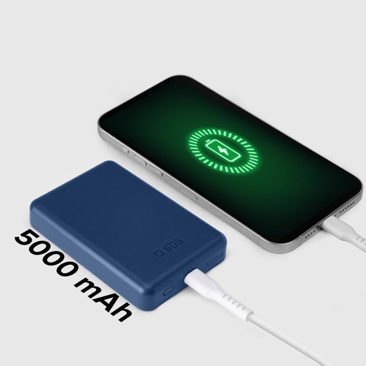 Actual product image SBS 5000 mAh wireless magnetic Power Bank (5000 mAh)
