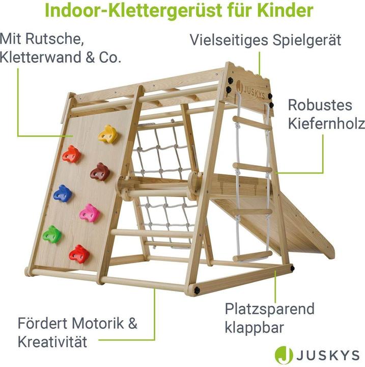 Actual product image Juskys Klettergerüst mit Rutsche