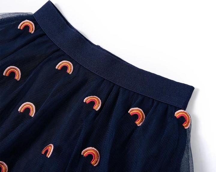 Immagine prodotto VidaXL Gonna per bambini con tulle blu navy 140,Materiale esterno: 100 (140)
