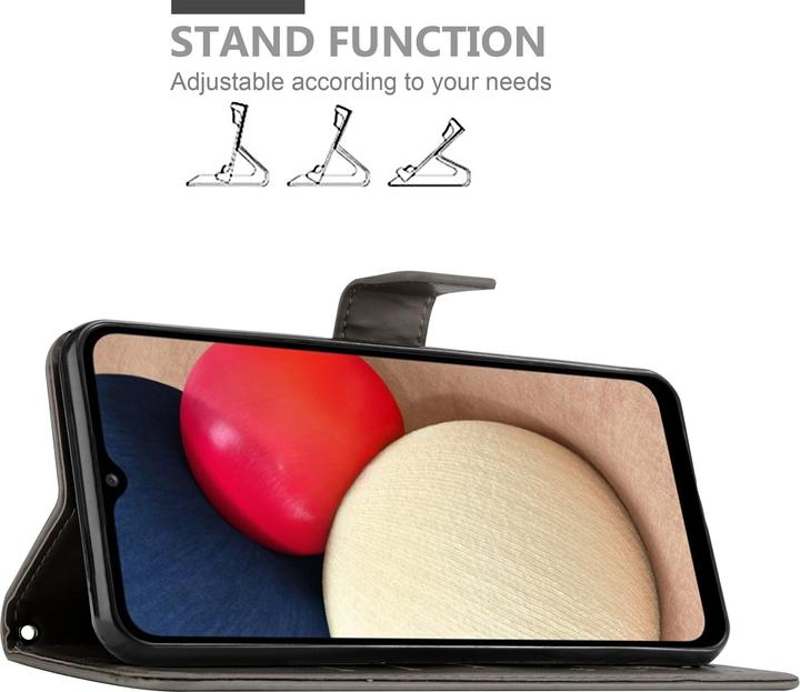 Actual product image Cadorabo Flower Book Cover (Samsung Galaxy A02s)