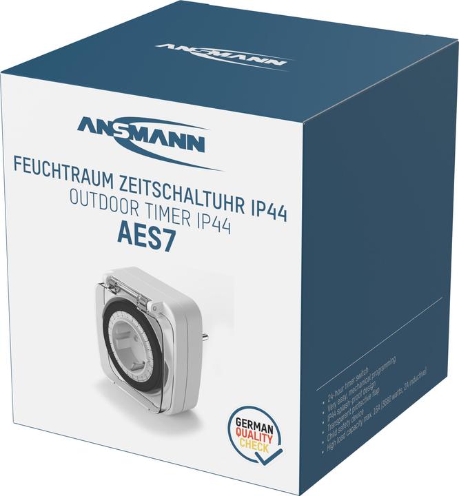 Productafbeelding Ansmann 1260-0013 Timer analoog dagprogramma 3680 W IP44 (CEE 7/3)