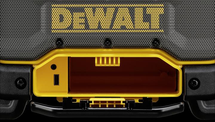 Actual product image DeWalt DCR027QW Rechargeable and mains radio (FM, DAB+, Bluetooth)