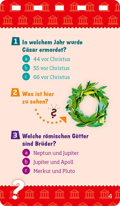 Produktbild Tessloff WAS IST WAS Quiz Das alte Rom (Deutsch)