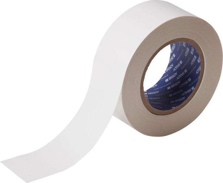 Image du produit Brady B-514, ToughStripe, Rubans de marquage au sol, polyester, blanc, 50,8mm x 30m (104311) (50.80 mm)