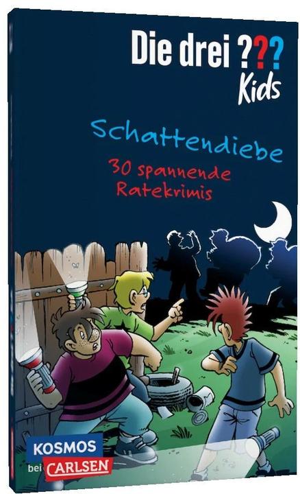 Immagine prodotto Die drei??? Kids: Schattendiebe. 30 spannende Ratekrimis! (Tedesco, Ulf Blanck, Stefanie Wegner, 2022)