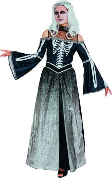 Actual product image MICA Festival Costume - Skeleton Princess - Adults - in different sizes 40/42 (42)