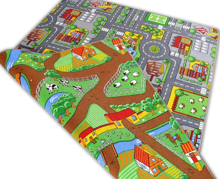 Produktbild Snapstyle Strassenteppich Beidseitig mit zwei Strassenlandschaften (200 x 300 cm)