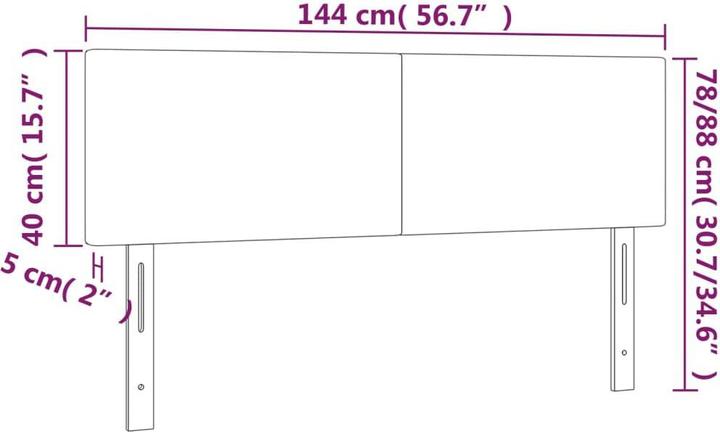 Produktbild VidaXL Lauriane (144 x 5 x 88 cm)