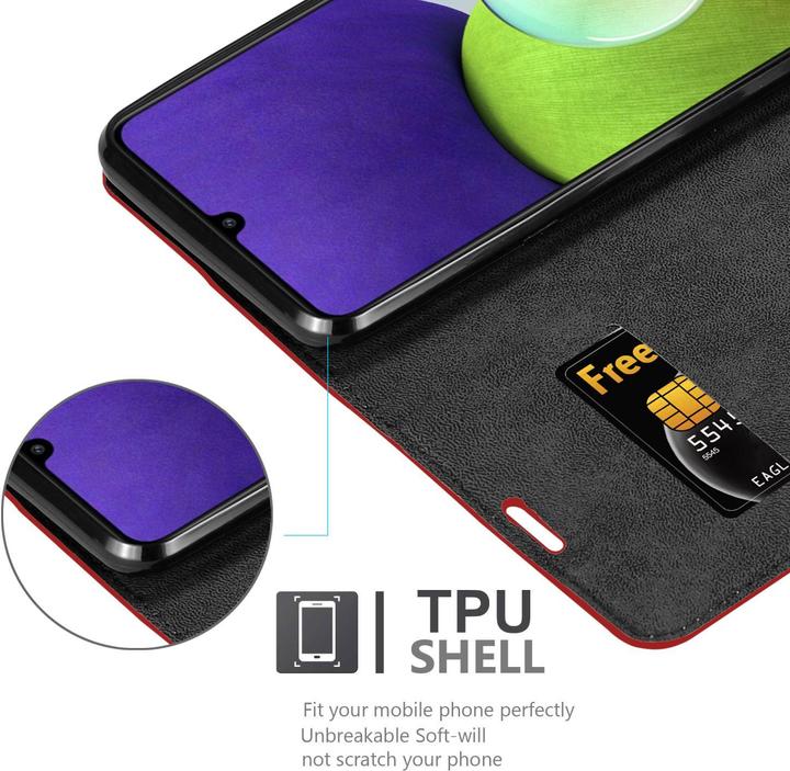 Immagine prodotto Cadorabo Libro Invis. Coperchio magnetico (Samsung Galaxy M22, Samsung Galaxy A22, Samsung Galaxy A32)