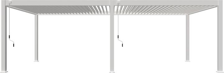 Image du produit Weide Pergola Deluxe Plus 4x8m avec toit à lamelles Blanc (400 cm, 800 cm)