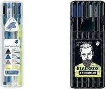 Produktbild Staedtler Schreibset triplus black mobile office Inhalt: 1x Fineliner triplus schwarz & blau (334-3, 334-9) (Bunt, 1 x)