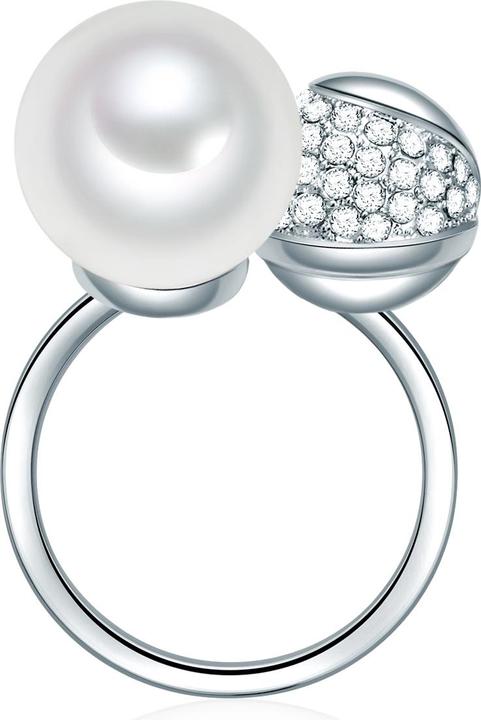 Produktbild Lulu & Jane Damen Messing Glas Muschelkernperle silber - 29297 (54)