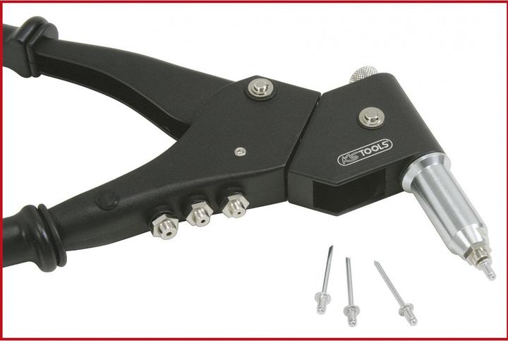Actual product image KS Tools Universal Hand Riveting Pliers Set. 10 pieces 150.9610 (290 mm)