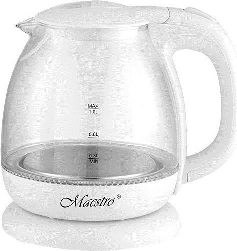 Feel-Maestro MR-055-WHITE Wasserkocher (1 l, Prise UE)