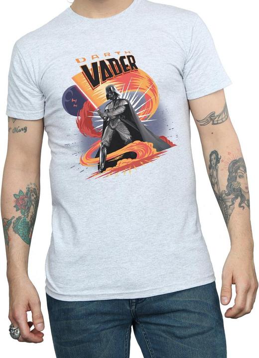 Actual product image Star Wars Mens Darth Vader Swirling Fury T-Shirt (XXL)
