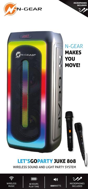 Produktbild N-Gear Let's Go Party Speaker Juke 500W (6 h, Netzbetrieb)