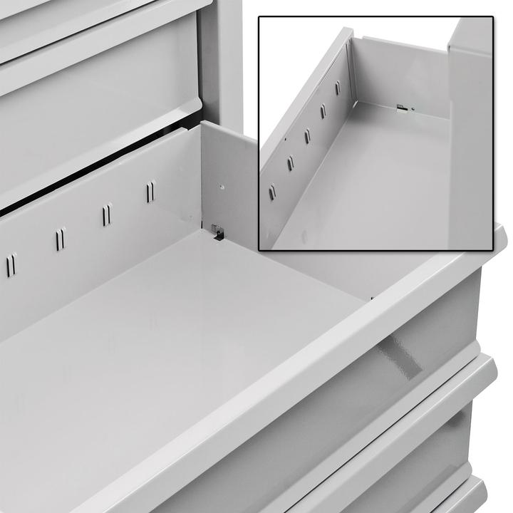 Produktbild ADB MAMMUT Schubladenschrank lichtgrau 5 Schubladen 70,0 x 43,5 x 60,0 cm (70 cm, 60 cm)
