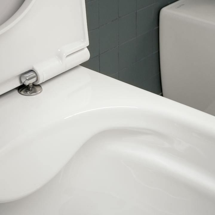 Actual product image ROCA Wall-hung WC LUA deep 360x520mm concealed. Fixation white
