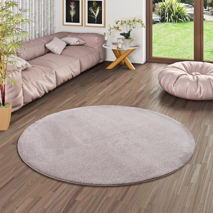 Produktbild Snapstyle Hochflor Luxus Velours Teppich Touch (Ø 100 cm)