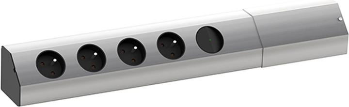 Actual product image Bachmann CASIA socket strip, 4-way, UTE, switch (4 x, CEE 7/3, CEE 7/5, 2 m)