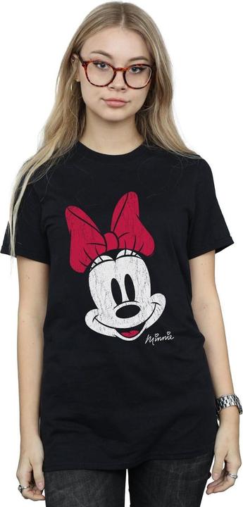 Image du produit Disney Femme/Les femmes Mickey Mouse - T-shirt boyfriend en coton délavé (S)
