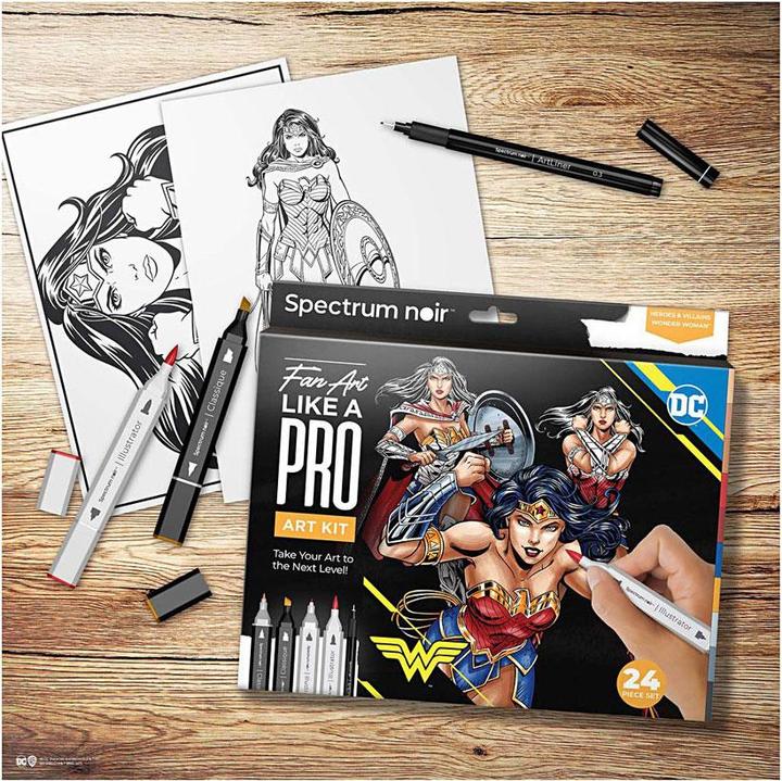 Immagine prodotto Creativ Company Set hobby illustrazione eroi dei fumetti Wonder Woman set colori