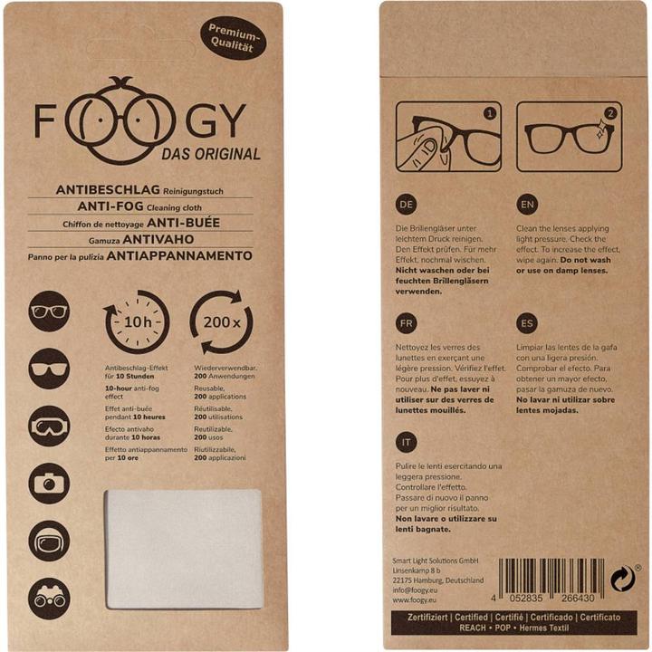 Foogy Antibeschlag- und Reinigungstuch