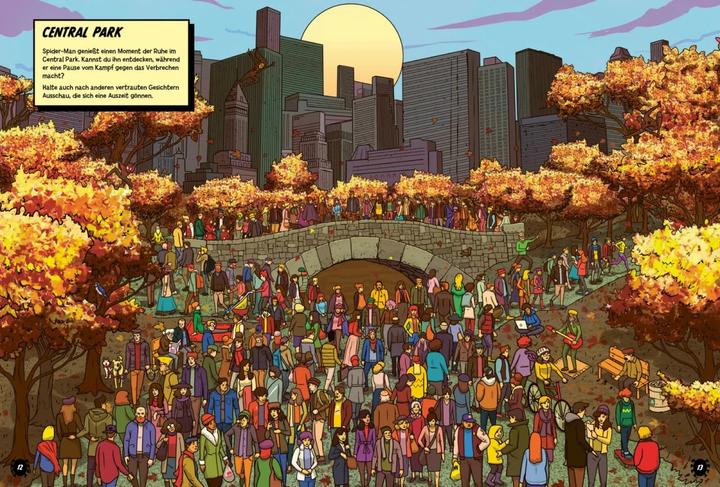 Produktbild Marvel: Wo ist Spider-Man? Das grosse Wimmelbuch (Deutsch, Marvel, Constanze Steindamm, 2024)